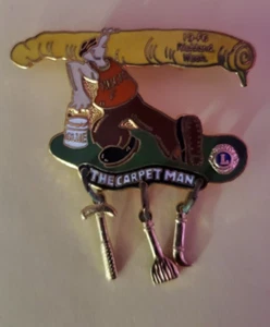 Lions Club Pin The Carpet Man - Picture 1 of 2