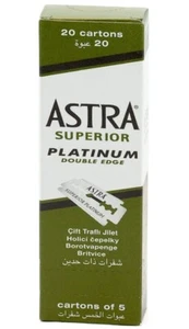100 Astra Superior Platinum Double Edge Shaving Razor Blades Russia Made Russian - Picture 1 of 8