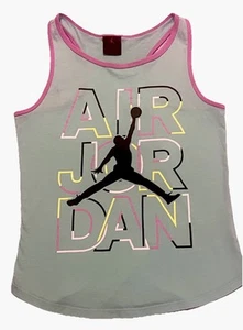 Jordan J’s Are For Air Tank Top Girls Size Medium Age10-12 Sleeveless Mint Green - Picture 1 of 4