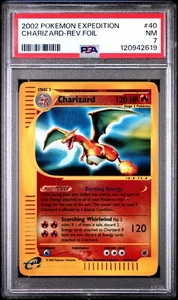 PSA 7 Charizard Reverse Holo #40 2002 Pokemon Expedition 120942619 - Picture 1 of 2