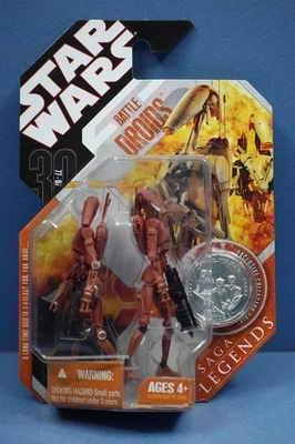 Star Wars 30th Anniversary Saga Legends Figure w/ Coin Battle Droids - red - Image 1 of 4
