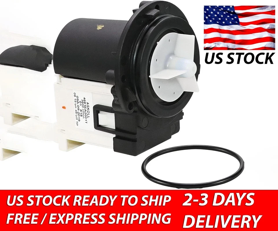 OEM 4681EA2001T Washer Drain Pump Motor for Kenmore and LG Replaces 4681EA1007D - Image 1 of 1