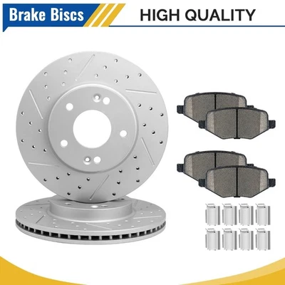 Rotores de freno traseros pastillas de cerámica para Lincoln MKT/MKX Ford Flex Explorer Taurus Edge Foto 1 de 4