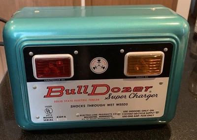 Vintage Bull Dozer Super Charger 4309A Solid State Electric Fence- Untested - Image 1 of 4