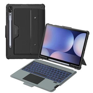 Nillkin Galaxy Tab S9+/S10+ 12.4 Case w/ Detachable Keyboard S Pen Holder Cover - Picture 1 of 2