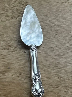 "Cuchillo servidor de queso Ancestry By Weidlich mango de plata esterlina 6,25"" Stnls Bld" Foto 1 de 4