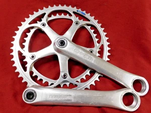Vintage 1981 Shimano FC-7300 Dura-Ace AX Silver Crankset 52/42 x 170 mm - Picture 1 of 9