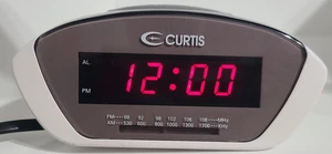 Curtis CR1274UK Alarm Clock Radio White MW/FM Digital Display Snooze Control - Picture 1 of 7