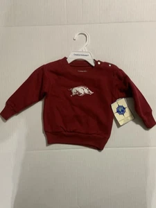 NCAAArkansas Razorbacks Colosseum Athletics Sweatshirt Infant 6-9 Months Sweater - Picture 1 of 4