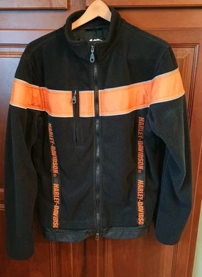 Harley Davidson 男式反光抓绒网眼衬里骑行夹克 M 码 — 第 1/4 张图片
