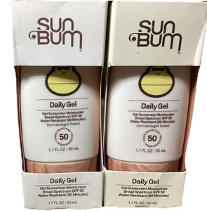 Sun Bum Daily Gel Sunscreen Moisturizer, SPF 50 Qty Two 1.7 oz Tubes - Picture 1 of 1