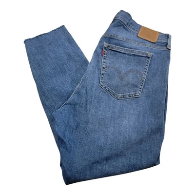 Levis Premium Wedgie Skinny Jeans Women's 16W High Rise Mom Blue Button Fly   - Image 1 of 4