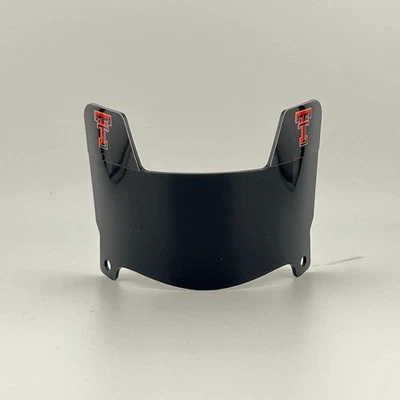 Texas Tech Red Raiders - Black MINI Football Helmet Visor with Black Clips 2 - Bild 1 von 2