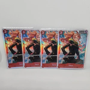 4X One Piece OP10-005 Sanji SR Playset Royal Blood ENG! - Confezione quasi nuova fresca - Foto 1 di 1
