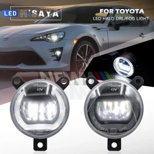 Luz antiniebla LED Halo DRL de circulación diurna/conducción para Toyota 86 Subaru BRZ 17-20 - Imagen 1 de 10