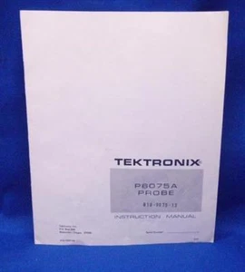 Tektronix P6075A Probe Instruction Manual - Picture 1 of 1