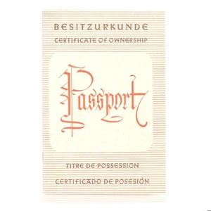 :Linhof Original Kardan Bi 4x5 Passport Certificate of Ownership - Picture 1 of 3