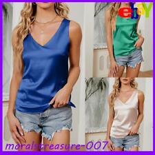 Ladies Basic Tank Shirt Loose Fit Summer Shirt Vest Casual Style Vacation Outfit