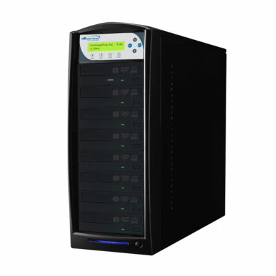 SharkCopier 7 Target 24X CD DVD Duplicator Copier Tower with 2 TB HDD + USB 3.0 - Image 1 of 4