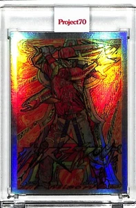2021 TOPPS PROJECT 70 #654 - MIKE TROUT BY JK5 - RAINBOW FOIL 56/70 - Picture 1 of 3