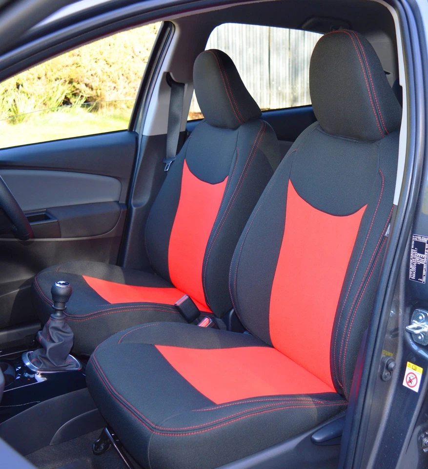 Toyota Yaris 3rd Gen Tailored Fabric Car Seat Covers / Protectors 2011-Present - Изображение 1 из 3
