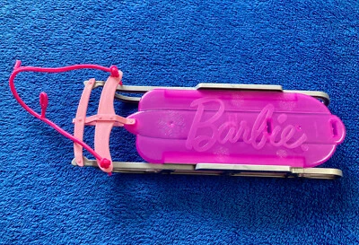 芭比美泰紫色粉红色银色冬季雪橇替换装 CBN44 时尚娃娃 — 第 1/4 张图片