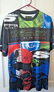 Tech3 Motorcycle Racing Graphic Shirt Monster Energy MotoGP Yamaha Large - Picture 1 of 6