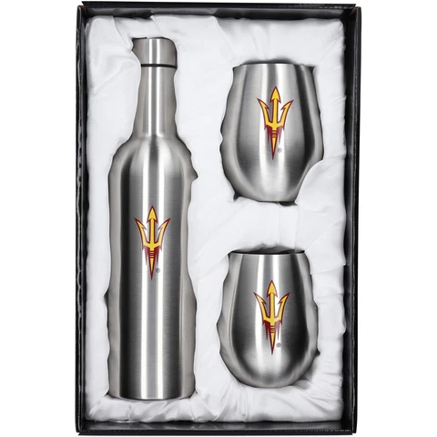Arizona State Sun Devils 28oz. Stainless Steel Bottle & 12oz. Tumblers Set Cover