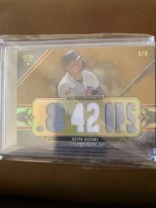 2024 Topps Triple Threads Seiya Suzuki Relic Card TTR-SS2 3/9 - Picture 1 of 2