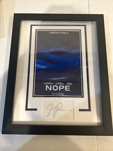NOPE Jordan Peele autografato firmato 11x14 immagine display fotografico incorniciato ACOA - Foto 1 di 4