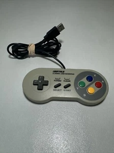 Buffalo Classic USB Gamepad BSGP815GY Controller For PC Wired 6 Feet - Picture 1 of 2