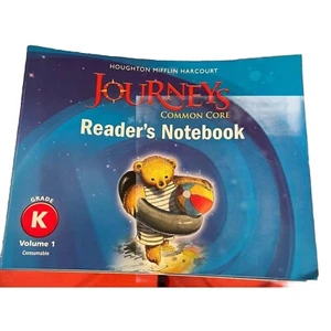 Journeys Reader's Notebook Workbook Grade K Vol 1 & 2 LN - Picture 1 of 7