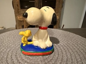 Vintage Peanuts Snoopy & Woodstock 1972 United Feature 3.5" Figurine Japan - Picture 1 of 5