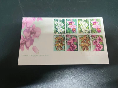 (689) 29-3-25 - Australia Post FDC (1998) Joint issue with Singapore (Orchids) - Image 1 of 2