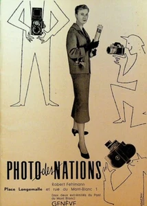Photo des Nations Camera Catalog Geneve Switzerland 1959 Kodak Leica - Bild 1 von 5