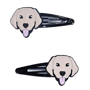 Labrador Retriever Puppy Hair Clip Barrette Original Artwork Handmade - Picture 1 of 5