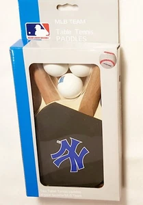New York Yankees Table Tennis Set W/2 Paddles & 3 Ping Pong Balls MLB New - Picture 1 of 5