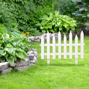 1/2/3PCS Plastic Edging Garden Picket Fences Plant Lawn Flowerbed Border Panel - Picture 1 of 11