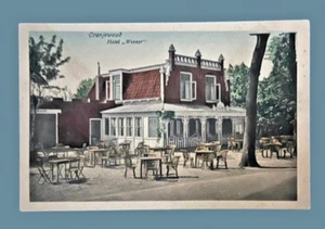 Oranjewoud NETHERLANDS Postcard • The Hotel Weener exterior dining area porch - Picture 1 of 2