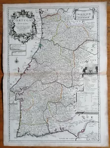 Duval Kupferstich Karte Portugal - 1695 - Bild 1 von 2