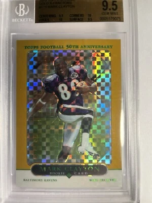 2005 Topps Chrome Gold X-Fractors #173 Mark Clayton RC Rookie /399 BGS 9.5 💥👀 - Image 1 of 2