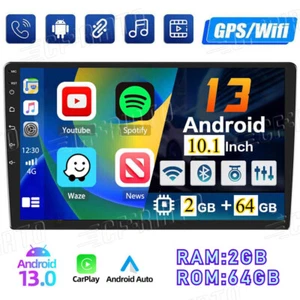 9inch Android 13 2+64GB Car Stereo Radio GPS WIFI Apple Carplay Double 2 Din BT - Picture 1 of 10
