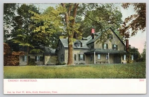 Postkarte South Manchester Connecticut Cheney Homestead um 1905 - Bild 1 von 2