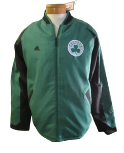 NWT Adidas Boston Celtics Mens Tip-Off Full-Zip Jacket L Kelley Green - Picture 1 of 3
