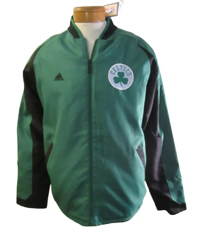 NWT Adidas Boston Celtics Mens Tip Off Full-Zip Jacket L Kelley Green MSRP$75 Cover