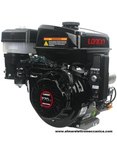 9 HP Avviamento Elettrico LONCIN G270 FL Motore Benzina Albero Conico 23 mm - Foto 1 di 4