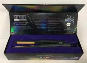 Hot Tools Nano Ceramic Salon Flat Keratin Iron Straightener 1/2" MODELL HTKIS2 - Picture 1 of 4