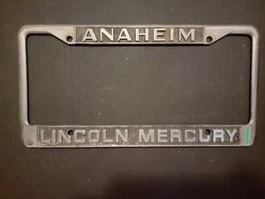 Telaio targa ANAHEIM LINCOLN MERCURY, VINTAGE concessionario California - Foto 1 di 1