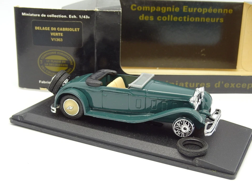Eligor 1/43 - Delage D8 Cabriolet Verde - Immagine 1 di 1