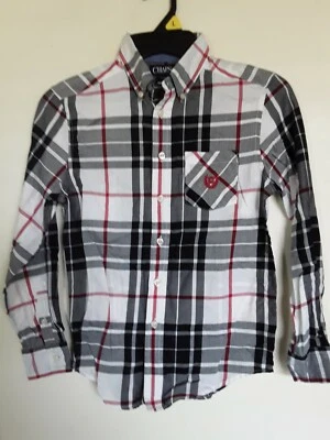  Рубашка Ralph Lauren Chaps для мальчиков в клетку на пуговицах размер 10/12 - Изображение 1 из 3